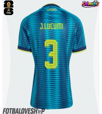 Kolumbie Jhon Lucumi #3 Dámské Venkovní Dres MS 2026 Krátký Rukáv